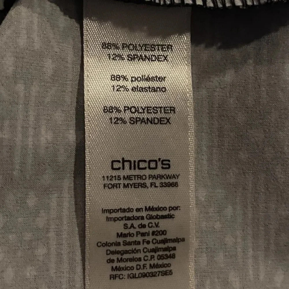 Weekends by Chico's French Duo‎ Tone Geometric Print Crop Pants Womens XL (931) - Picture 5 of 6